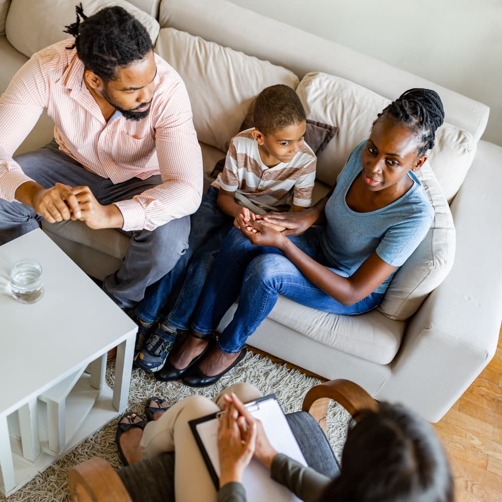 Family in therapy together