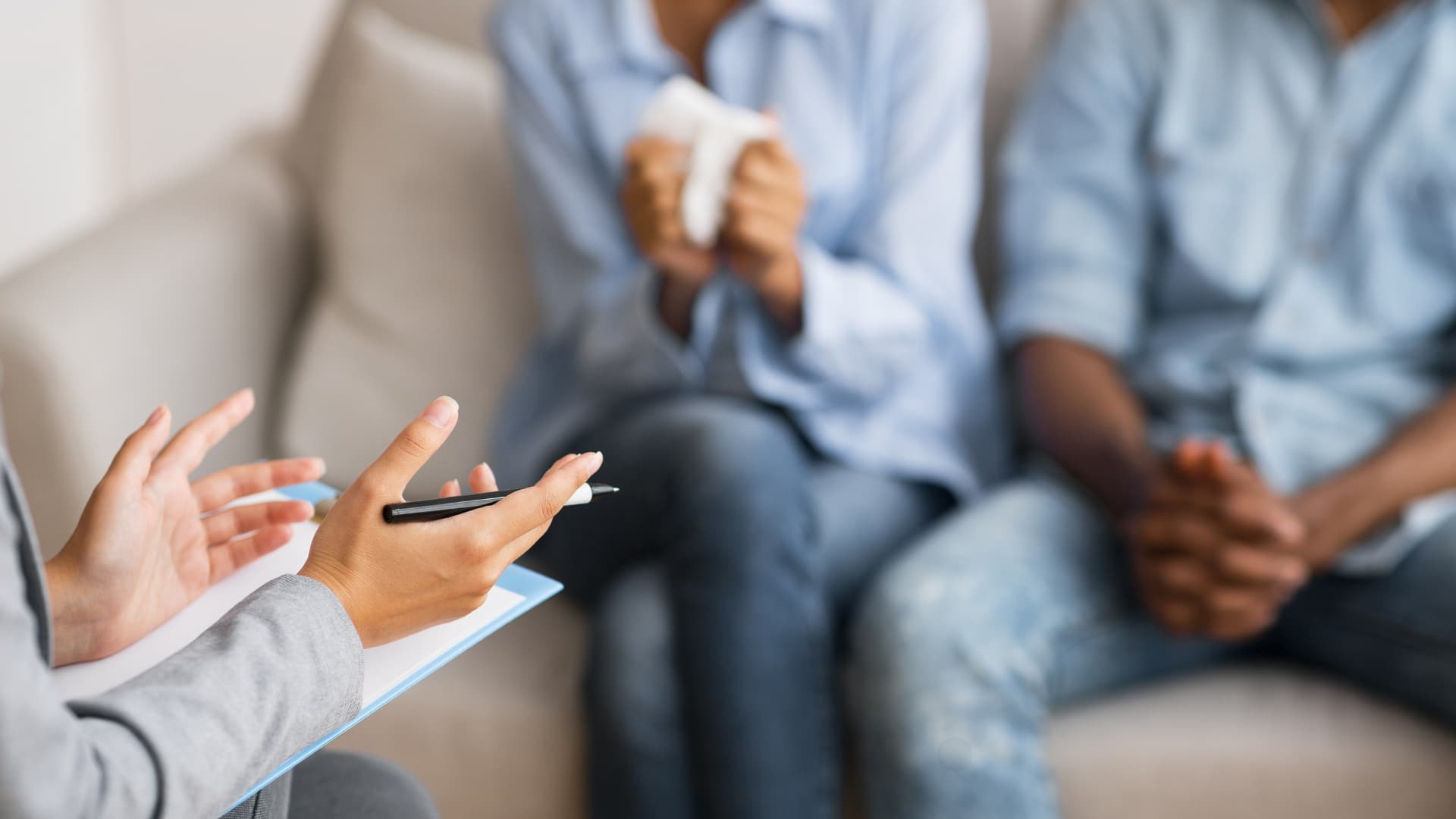 People at a therapy session